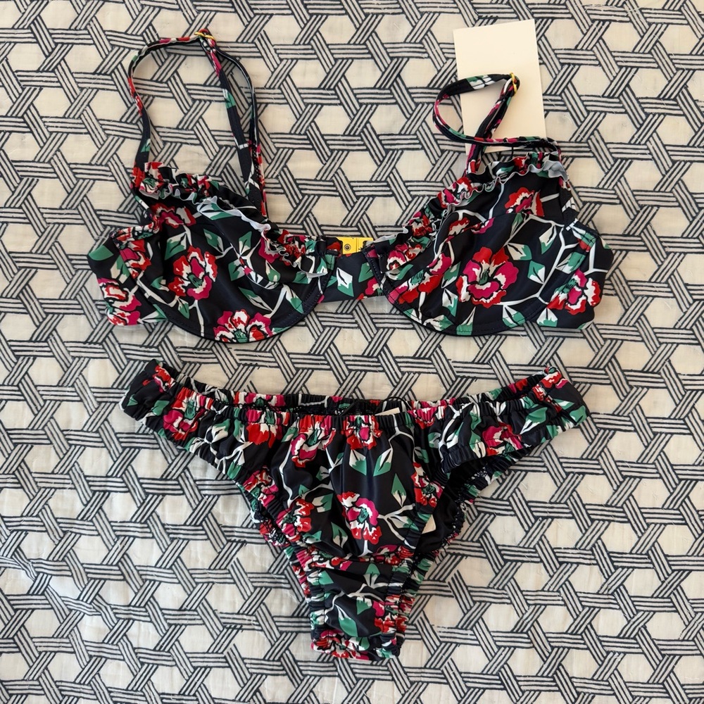 Sister Swim Navy Floral Bikini Set